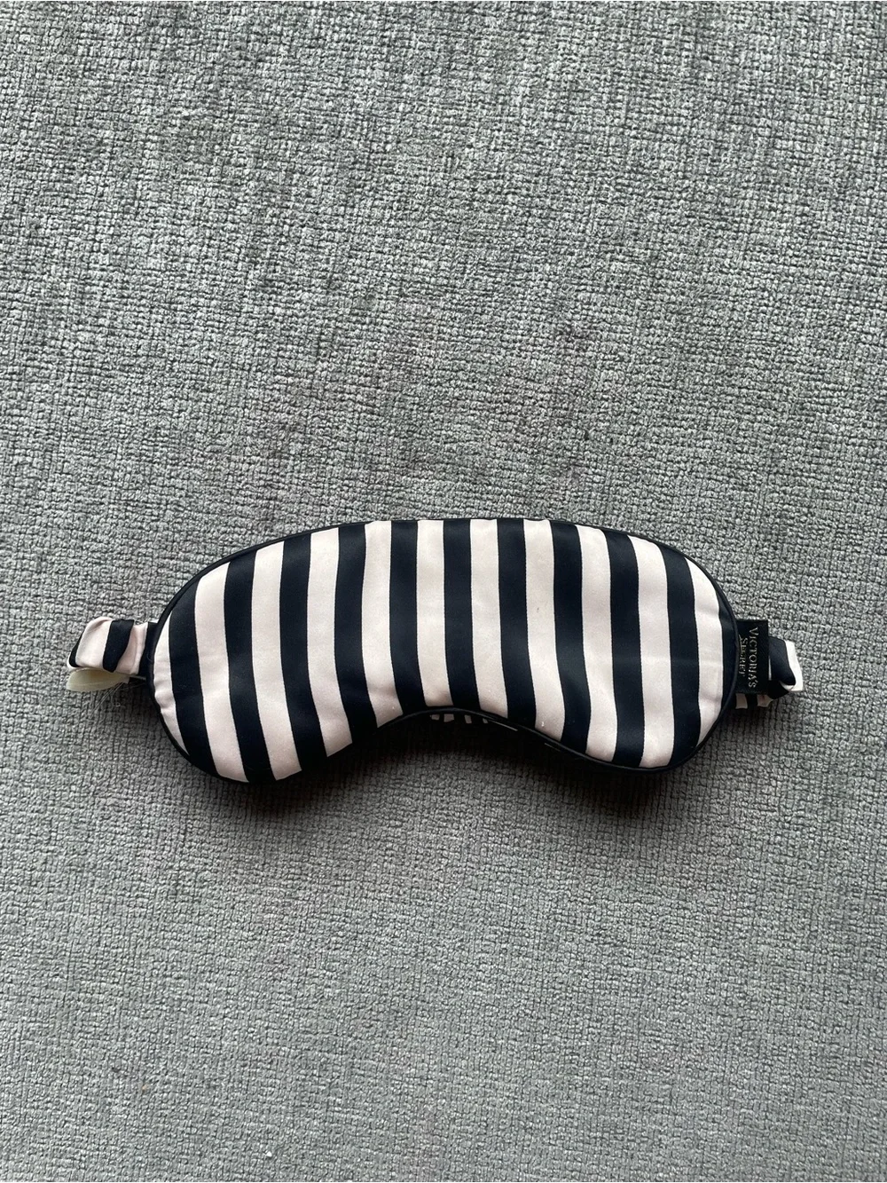 3/$10 Striped Sleep Mask - Black and White